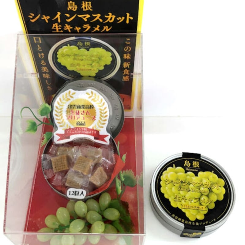 ご当地グルメ】島根シャインマスカット 生キャラメル | AQUAS Gift