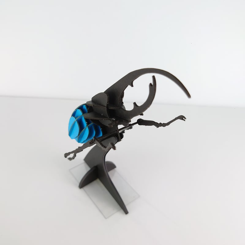 3Dペーパーパズル ヘラクレス・リッキー(ブルー) | AQUAS Gift Shop /