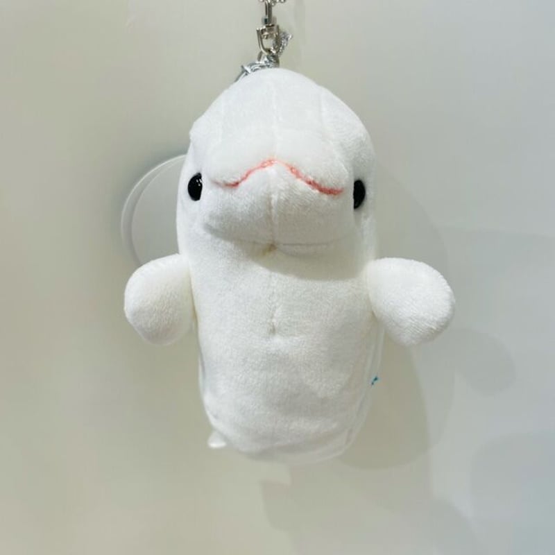 AQUASオリジナル もっちもちシロイルカキーホルダー | AQUAS Gift Shop