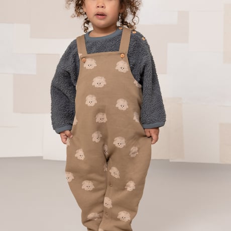 STUDIO BOHEME  /  HOMER OVERALLS  MOCHA / DOGS