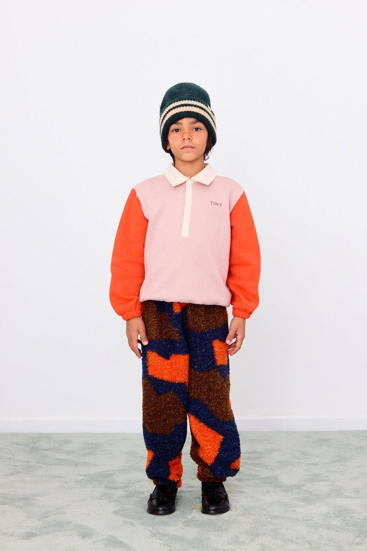 TINYCOTTONS / COLOR BLOCK POLO SLEEVE TEE | R