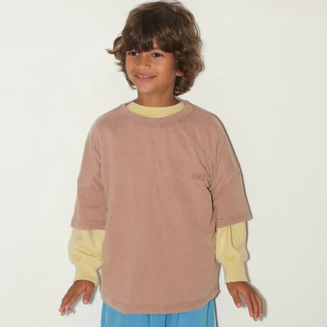 SUMMER and STORM  /  BASIC TEE - SS LOGO - NUDE