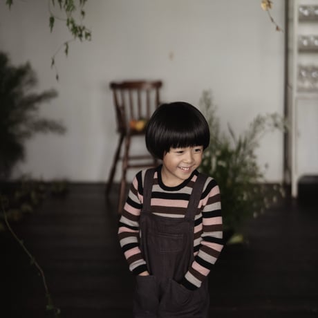 poche  /  mulch stripe rib sweater - dessert