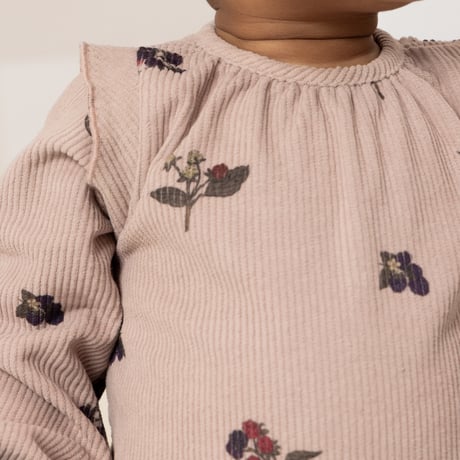 STUDIO BOHEME  /  ESMÉE ROMPER  LIGHT MAUVE / BLACKBERRIES