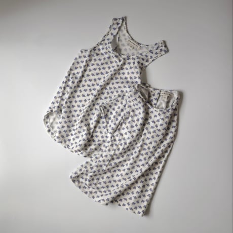 CARAMEL  /  CASSIA TOP - ECRU DISTY PRINT