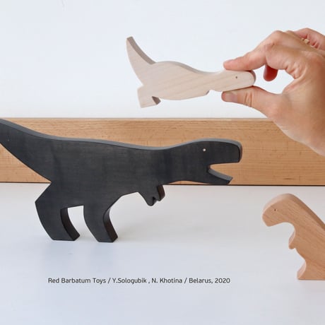 REDBARBATUM /  Tyrannosaurus Children Wooden Figure