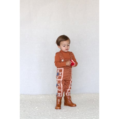 iver & isla  /  patchwork quilt suspenders  -gingerbread