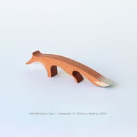 REDBARBATUM /  Fox Dad Wooden Figure