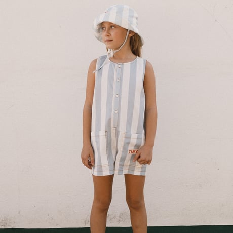 【 ラスト1点 】TINYCOTTONS  /  STRIPES TWILL SHORT ONE-PIECE