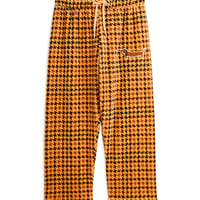 【 ラスト1点 】MINI RODINI  /  DOG HOUNDSTOOTH AOP VELOUR TROUSERS