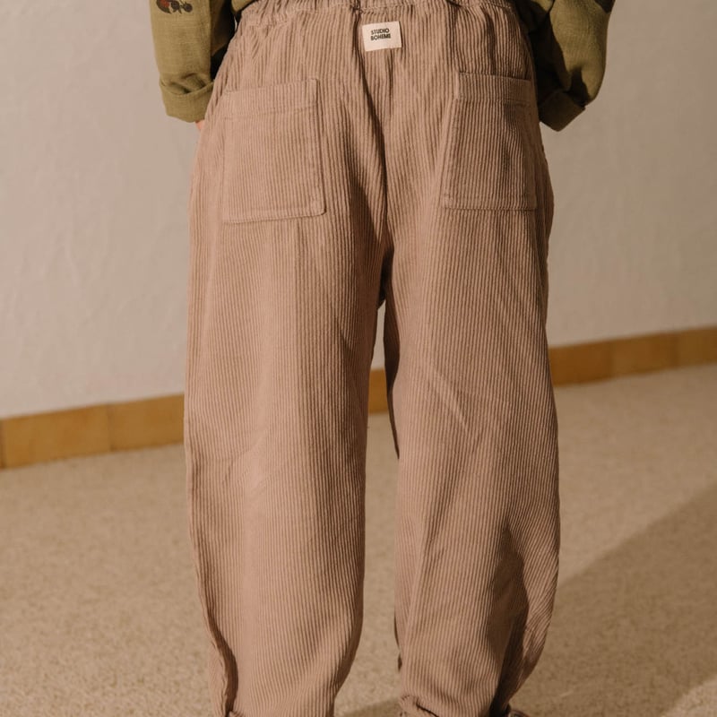 BOHEME ♡ CARROT PANTS CORDEROY 36m Carrot Corduroy Pants Green from Birth to 10Y Organic Cotton