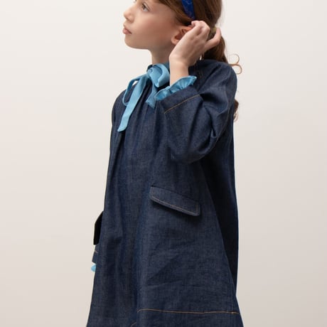 【 ラスト1点 】 CARAMEL  /  MALIKA GIRL DRESS - MIDNIGHT BLUE