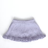 【 ラスト1点 】iver & isla  /  pointelle frill skirted bloomer . heather