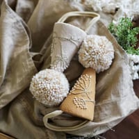 KruhitkaLove  /  Party Hat with embroidery  - Ivory