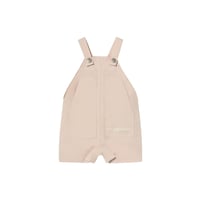 TINYCOTTONS  /  SOLID SHORT DUNGAREE -dark vanilla