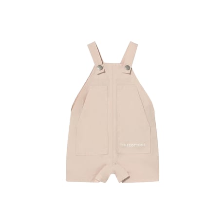 TINYCOTTONS  /  SOLID SHORT DUNGAREE -dark vanilla