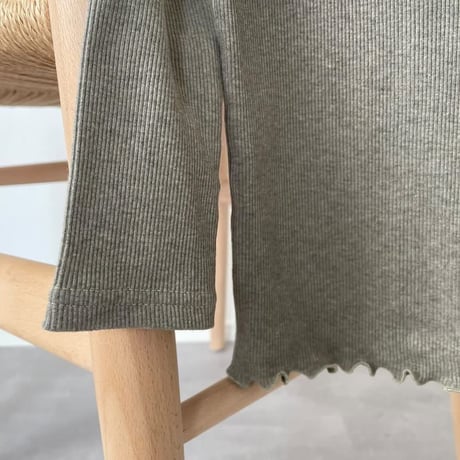 【 ラスト1点 】matph /  bowtie longsleeve tee  khaki
