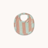 【 ラスト1点 】TINYCOTTONS  /  STRIPES TOWEL BIB wild rose