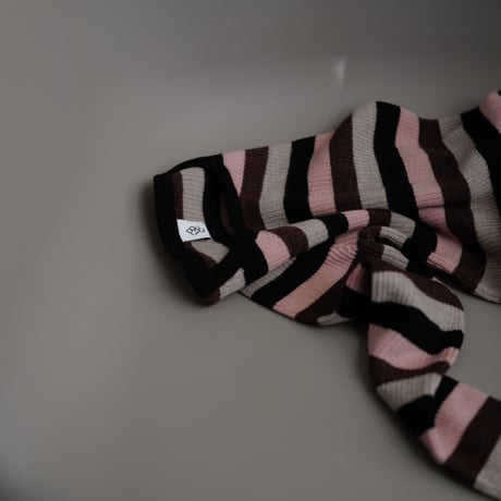 poche  /  mulch stripe rib sweater - dessert