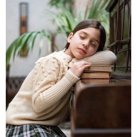 【 ラスト1点 】KOKORI /  POMPOM JUMPER DARK IVORY