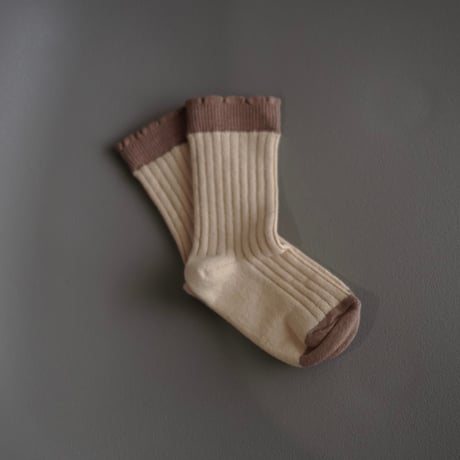 【 ラスト1点 】MABLI  /  FRILL SHORT SOCKS - EN