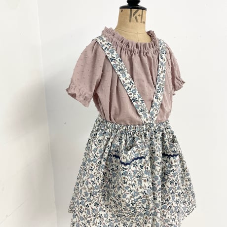 【 ラスト1点 】wren  /  Mimi Pocket Pinafore Skirt in Liberty Cotton Lawn