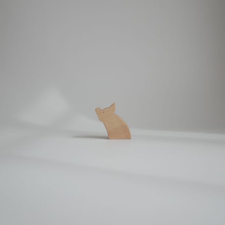 REDBARBATUM /  Pig Children Wooden Figure