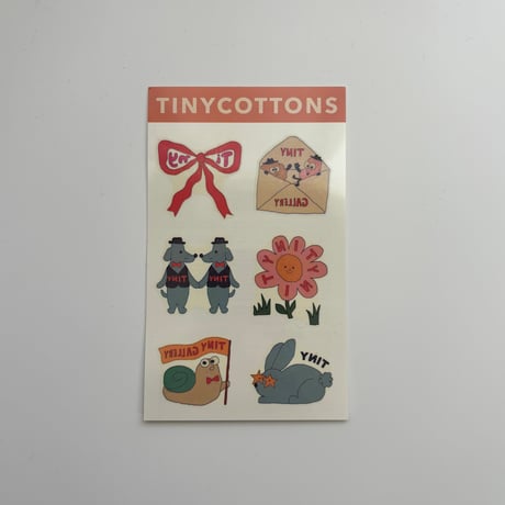 TINYCOTTONS  /  TINY GALLERY TATTOOS -ORANGE