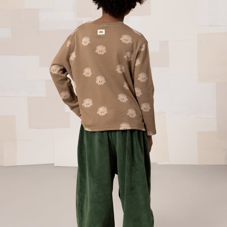 STUDIO BOHEME  /  ESSENTIAL T-SHIRT  MOCHA / DOGS