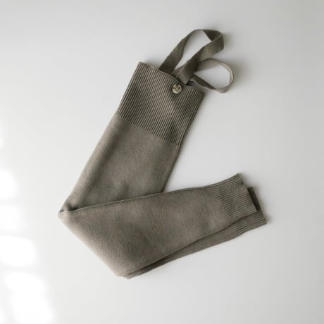 poche  /  knit salopette - taupe