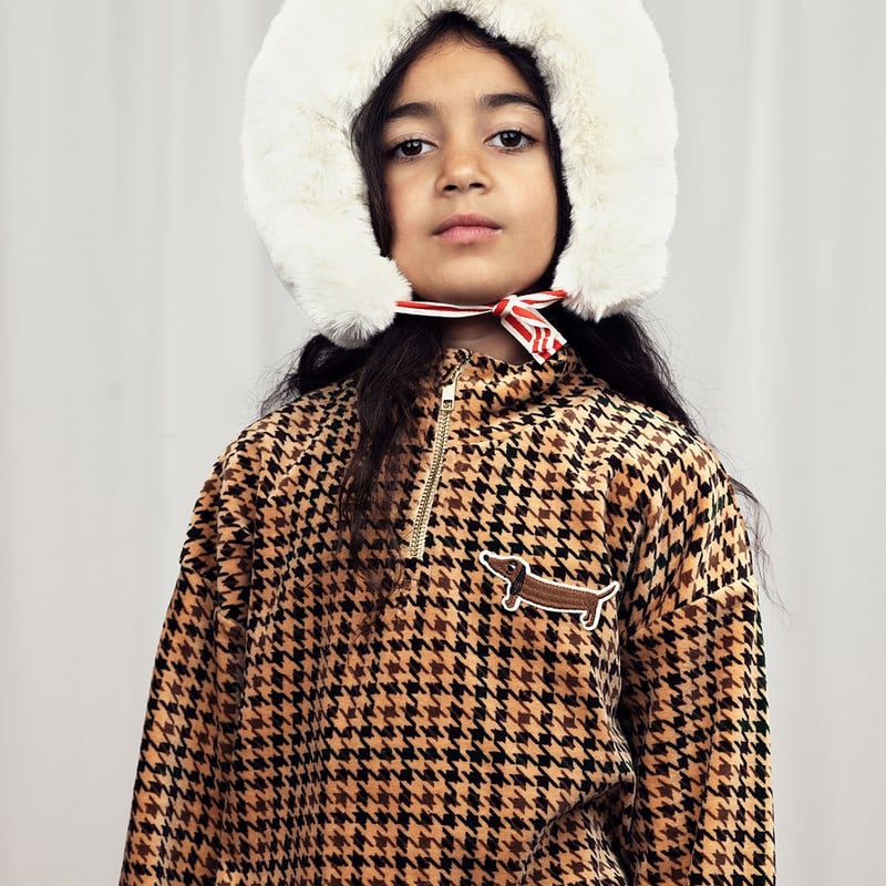 ラスト1点 】MINI RODINI / DOG HOUNDSTOOTH AOP VE