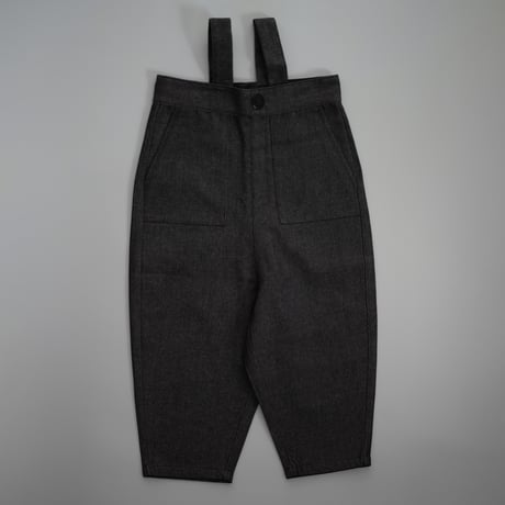 poche  /  denim salopette - sumi