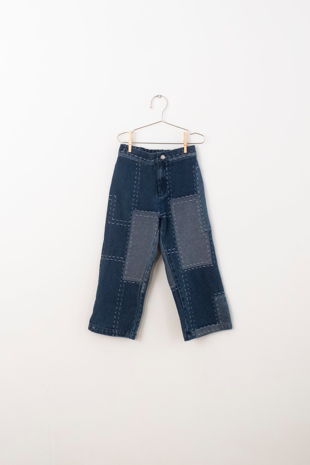 FISH & KIDS / DENIM PATCHWORK PANTS | RITAPAPERI