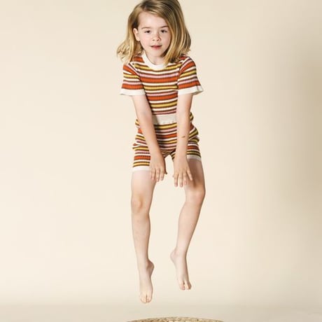 【 ラスト1点 】MABLI  /  AERON TEE - MAPLE STRIPE