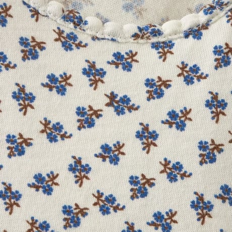 CARAMEL  /  CASSIA TOP - ECRU DISTY PRINT