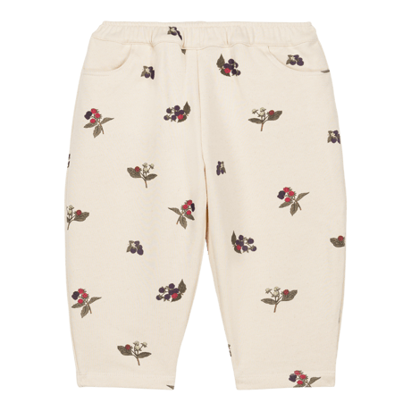 STUDIO BOHEME  /  CARROT PANTS  ECRU / BLACKBERRIES