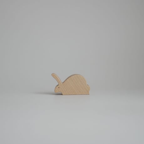 REDBARBATUM /  Rabbit Mom Wooden Figure