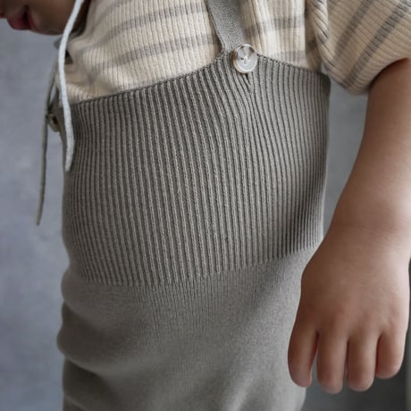poche  /  knit salopette - taupe