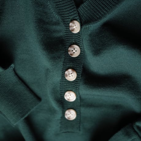 【 ラスト1点 】poche  /  knit jumpsuit  - Vert fonce