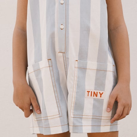 【 ラスト1点 】TINYCOTTONS  /  STRIPES TWILL SHORT ONE-PIECE