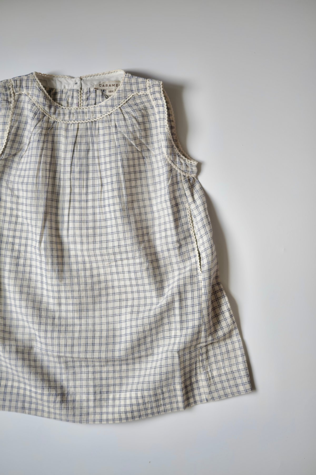 ラスト1点 】CARAMEL / GINGER BABY DRESS - WHITE/