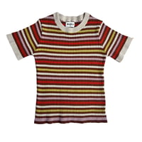 【 ラスト1点 】MABLI  /  AERON TEE - MAPLE STRIPE
