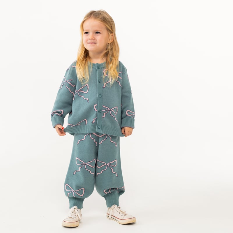 ラスト1点 】TINYCOTTONS / BOW MOCKNECK CARDIGAN