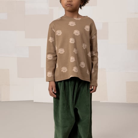 STUDIO BOHEME  /  ESSENTIAL T-SHIRT  MOCHA / DOGS