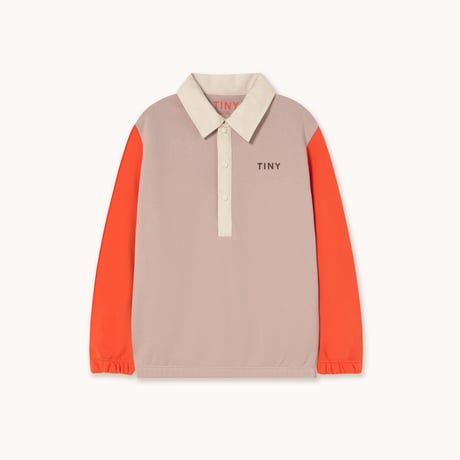 TINYCOTTONS  /  COLOR BLOCK POLO SLEEVE TEE