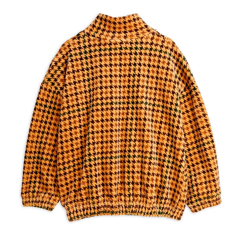 MINI RODINI / DOG HOUNDSTOOTH AOP VELOUR HALF