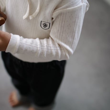 poche  /  standard pointelle L/S tee - milk