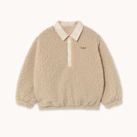 TINYCOTTONS  /  SHERPA COLLAR SWEATSHIRT   -dark vanilla