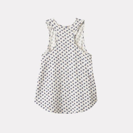 CARAMEL  /  CASSIA TOP - ECRU DISTY PRINT