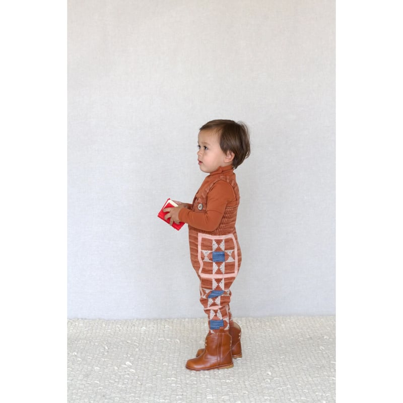 iver & isla オーバオール iver and ilsa patchwork quilt overalls